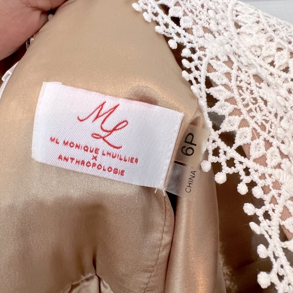 NWOT Catherine Malandrino for Anthropologie Lace Mini Dress, Size 6 - Picture 9 of 9